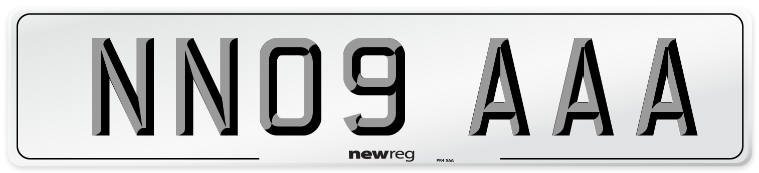 NN09 AAA Number Plate from New Reg